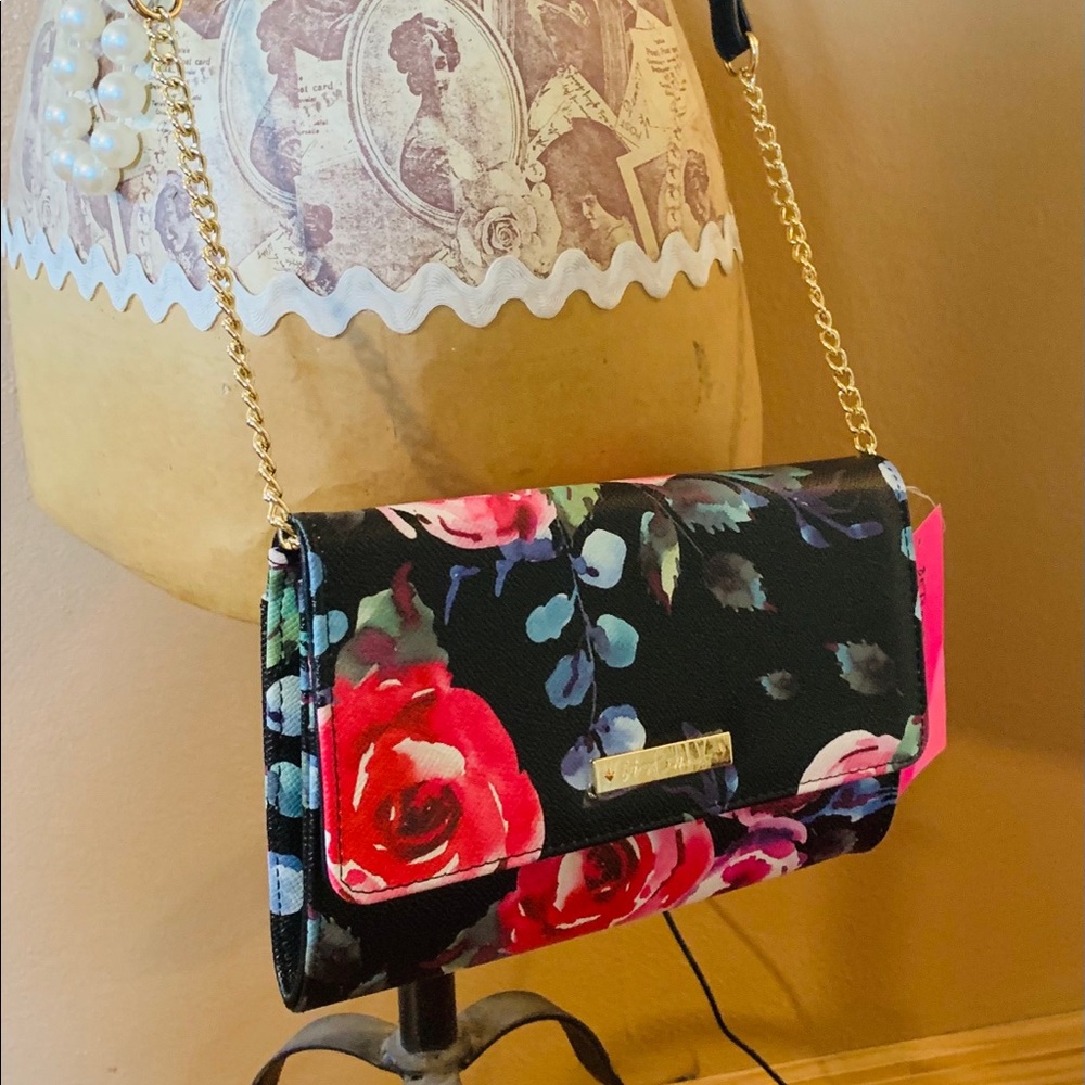 Betsey Johnson Floral crossbody Purse/ Wallet